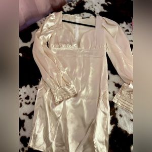 Shein dress white stylish